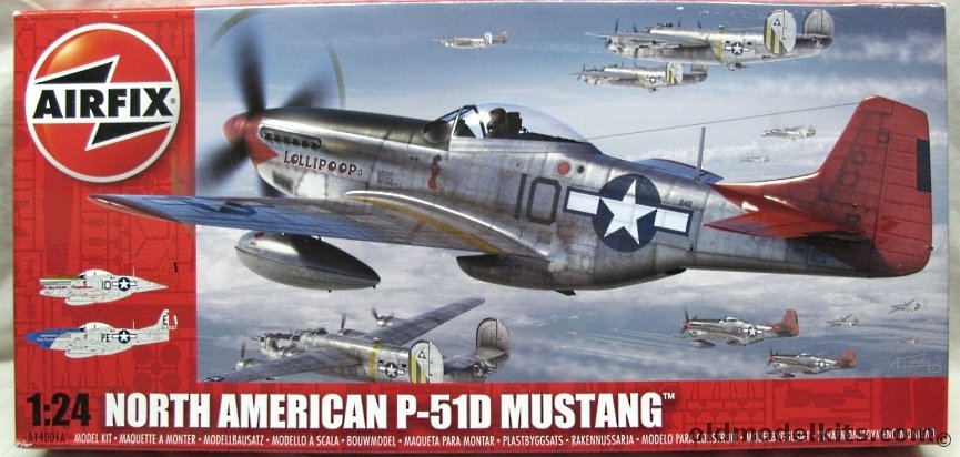 Airfix 1/24 North American P-51D Mustang - 'Lollipoop II' / 'Rose Marie', A14001A plastic model kit